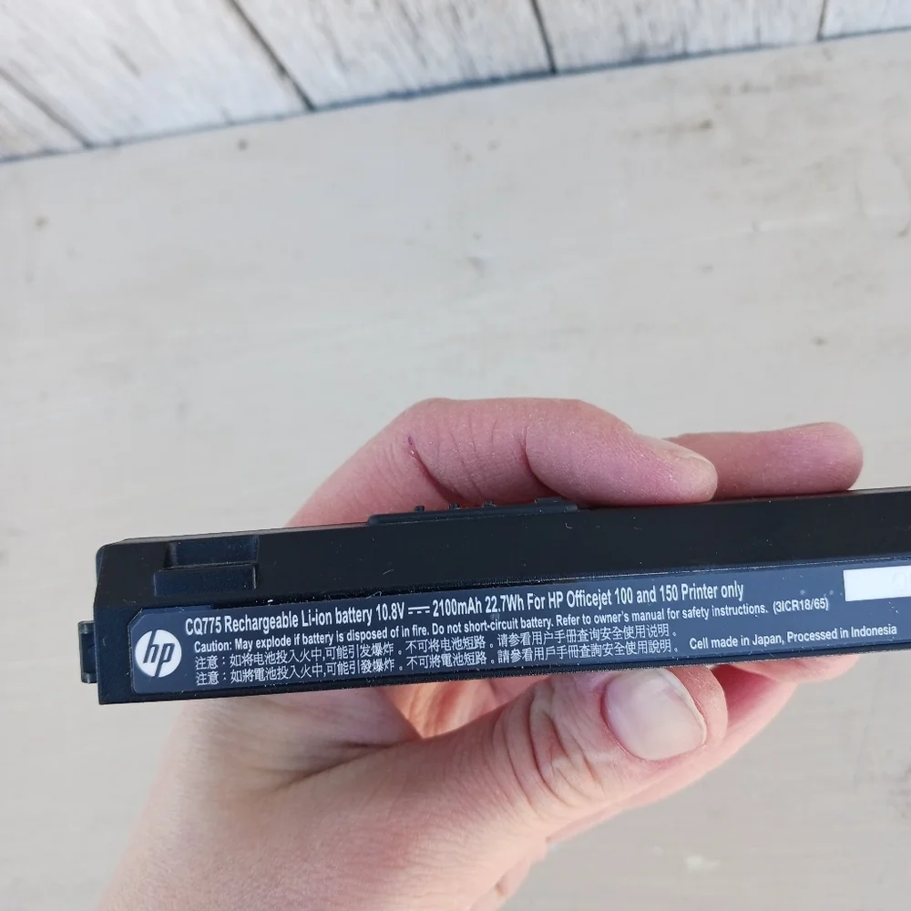 Genuine HP CQ775 Battery Rechargeable for‎ HP Officejet 100 & 150 Printers